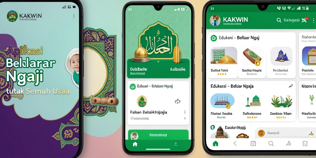 Tampilan antarmuka aplikasi KAKWIN yang intuitif dan menarik.