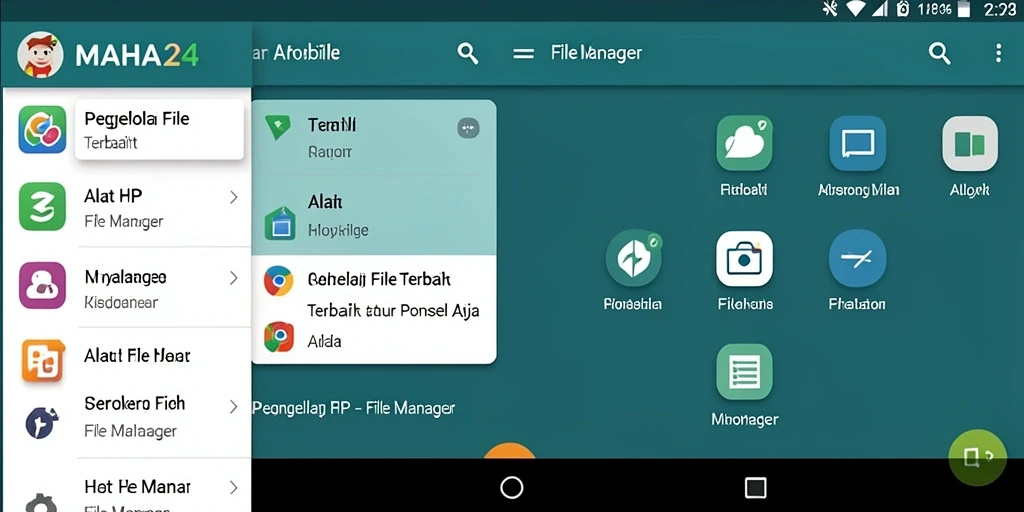 Tampilan antarmuka utama MAHA24 yang memudahkan pengelolaan file.