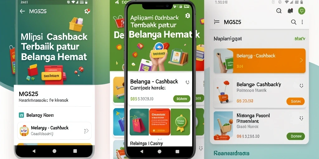 Antarmuka pengguna MG525 yang sederhana dan menarik untuk pengalaman Cashback.