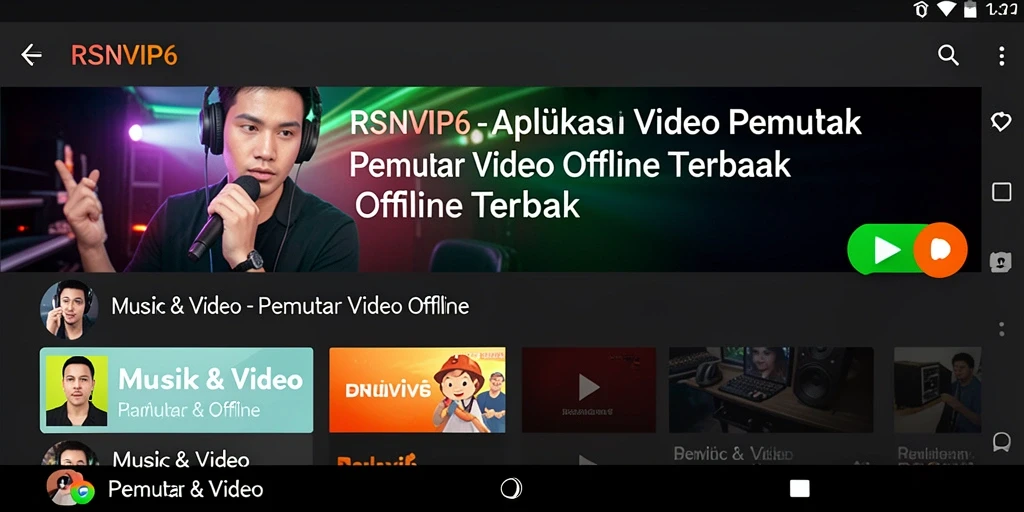 Antarmuka pengguna RSNVIP6 yang intuitif dan menarik.